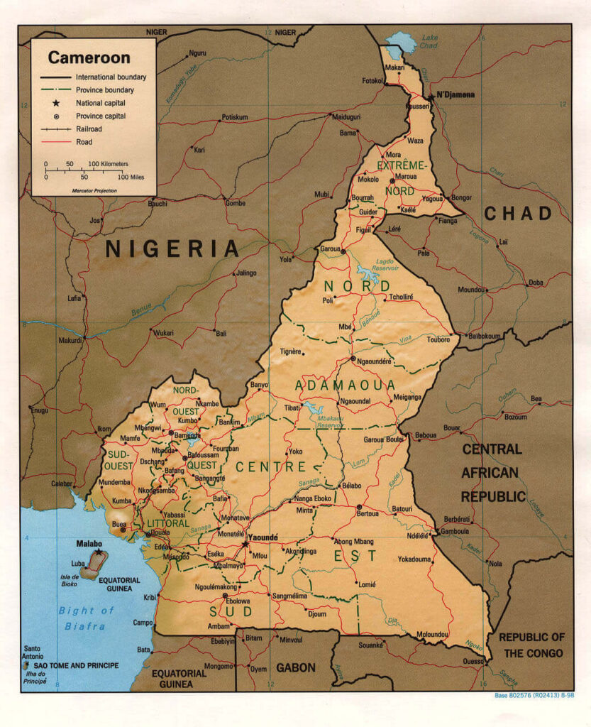 Map of Cameroon