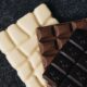 white and brown craft bean-to-bar chocolate bars