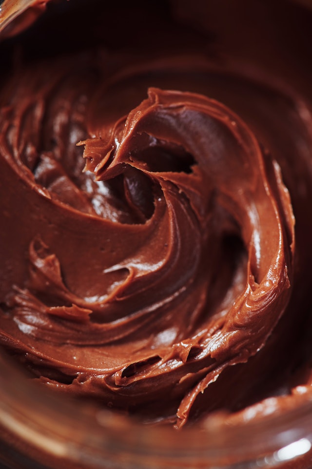 close up photo of chocolate spread